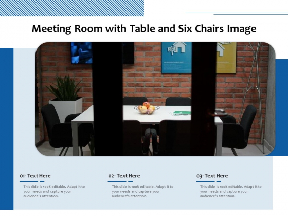 Meeting Room With Table And Six Chairs Image Ppt PowerPoint Presentation Gallery Graphics PDF