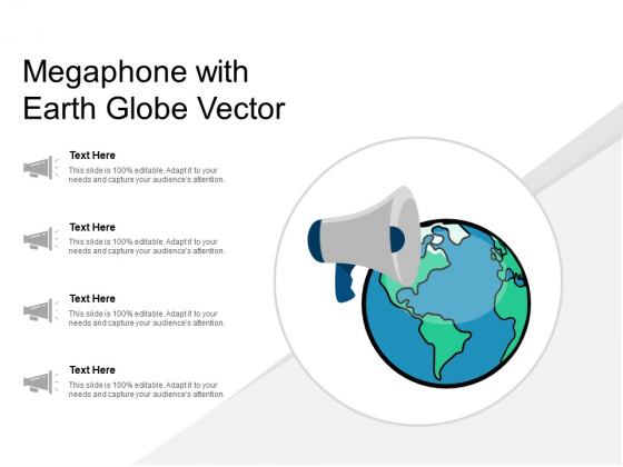 Megaphone With Earth Globe Vector Ppt PowerPoint Presentation File Slide Megaphone With Earth Globe Vector Ppt PowerPoint Presentation File Slide