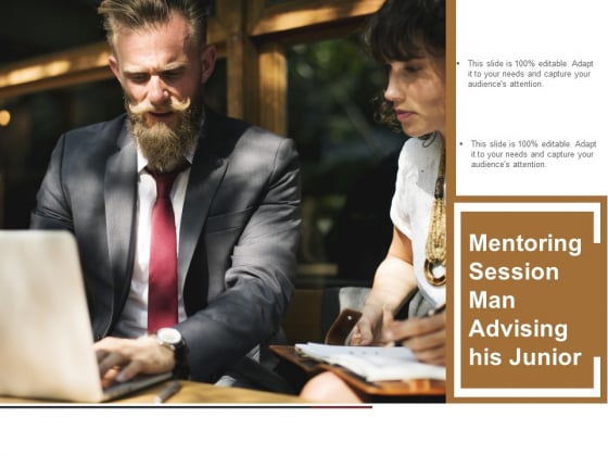 Mentoring Session Man Advising His Junior Ppt PowerPoint Presentation Infographic Template Templates