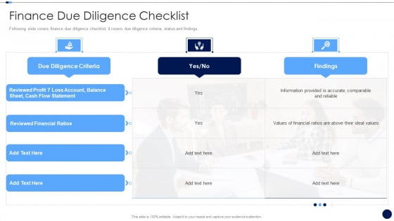 Merger And Acquisition Due Diligence Checklist Finance Due Diligence Checklist Download PDF