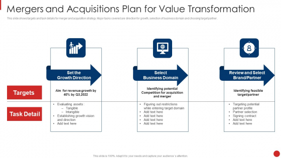 Mergers And Acquisitions Plan For Value Transformation Background PDF Mergers And Acquisitions Plan For Value Transformation Background PDF