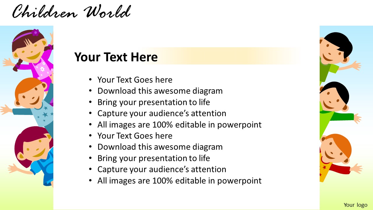 Message Children World PowerPoint Slides And Ppt Templates