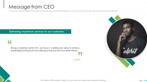 Message From Ceo Ppt Slides Graphics PDF Message From Ceo Ppt Slides Graphics PDF