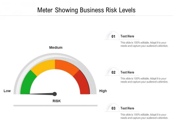 Meter Showing Business Risk Levels Ppt PowerPoint Presentation Show Slide PDF Meter Showing Business Risk Levels Ppt PowerPoint Presentation Show Slide PDF