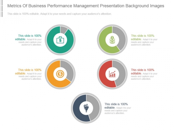 metrics of business performance management presentation background business performance presentation