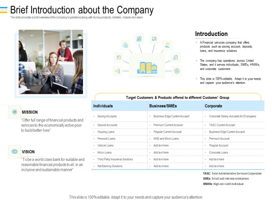Mezzanine Debt Financing Pitch Deck Brief Introduction About The Company Inspiration PDF Mezzanine Debt Financing Pitch Deck Brief Introduction About The Company Inspiration PDF