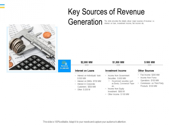 Mezzanine Debt Financing Pitch Deck Key Sources Of Revenue Generation Designs PDF Mezzanine Debt Financing Pitch Deck Key Sources Of Revenue Generation Designs PDF