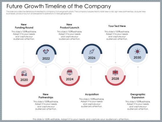 Mezzanine Venture Capital Funding Pitch Deck Future Growth Timeline Of The Company Professional PDF Mezzanine Venture Capital Funding Pitch Deck Future Growth Timeline Of The Company Professional PDF