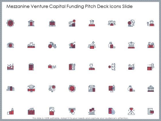 Mezzanine Venture Capital Funding Pitch Deck Icons Slide Ideas PDF Mezzanine Venture Capital Funding Pitch Deck Icons Slide Ideas PDF
