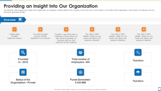 Mhealth Investor Funding Elevator Pitch Deck Providing An Insight Into Our Organization Microsoft PDF Mhealth Investor Funding Elevator Pitch Deck Providing An Insight Into Our Organization Microsoft PDF