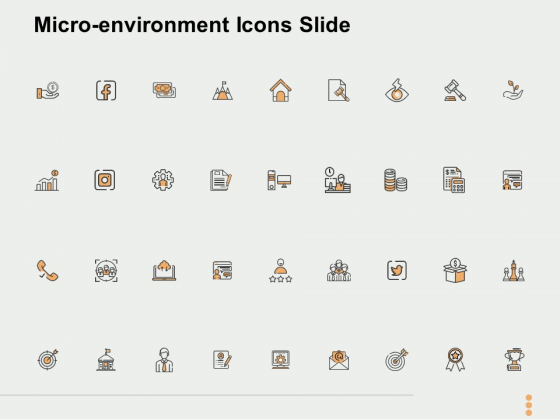 Micro Environment Icons Slide Ppt PowerPoint Presentation Ideas Example Introduction