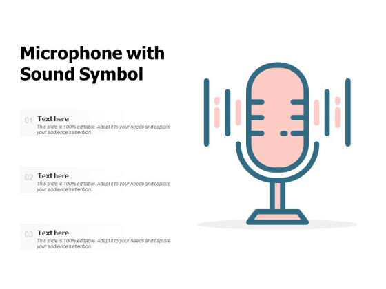 Microphone With Sound Symbol Ppt PowerPoint Presentation Pictures Ideas