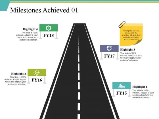 Milestones Achieved 1 Ppt PowerPoint Presentation Ideas Slide Download
