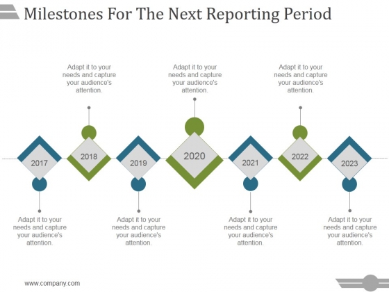 Milestones For The Next Reporting Period Template 1 Ppt PowerPoint Presentation Model Milestones For The Next Reporting Period Template 1 Ppt PowerPoint Presentation Model