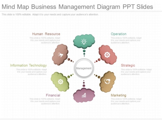 Mind Map Business Management Diagram Ppt Slides