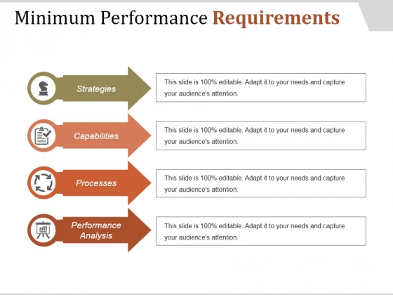 Minimum Performance Requirements Ppt PowerPoint Presentation Clipart