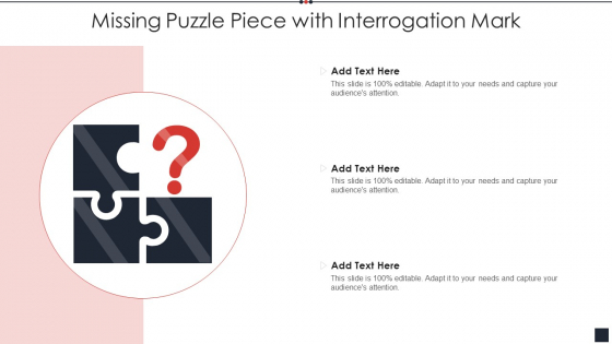 Missing Puzzle Piece With Interrogation Mark Mockup PDF