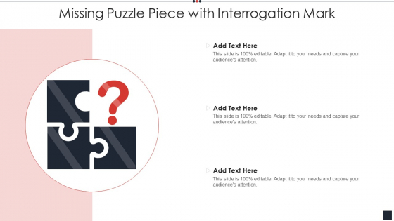 Missing Puzzle Piece With Interrogation Mark Mockup PDF Missing Puzzle Piece With Interrogation Mark Mockup PDF