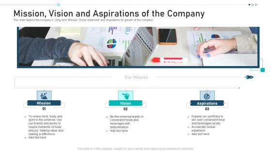 Mission Vision And Aspirations Of The Company Ppt Summary Introduction PDF Mission Vision And Aspirations Of The Company Ppt Summary Introduction PDF