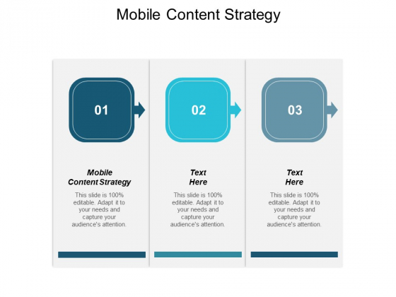 Mobile Content Strategy Ppt PowerPoint Presentation Pictures Designs Cpb