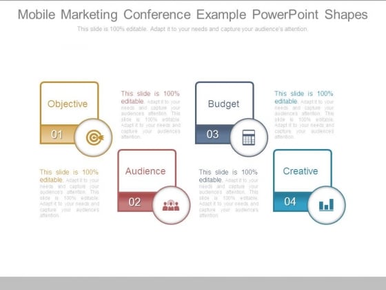 Mobile Marketing Conference Example Powerpoint Shapes