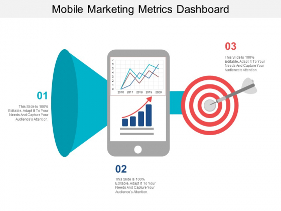 Mobile Marketing Metrics Dashboard Ppt PowerPoint Presentation Show Gridlines