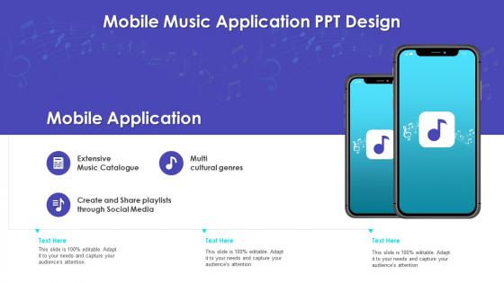 Mobile Music Application PPT Design Structure PDF Mobile Music Application PPT Design Structure PDF