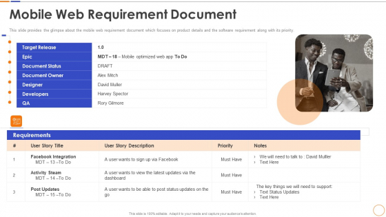Mobile Web Requirement Document Information PDF Mobile Web Requirement Document Information PDF