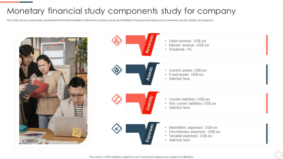 Monetary Financial Study Components Study For Company Ppt Gallery Show PDF