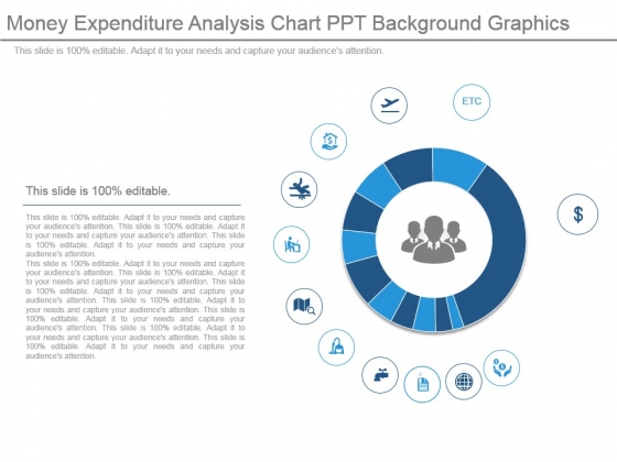 Money Expenditure Analysis Chart Ppt Background Graphics