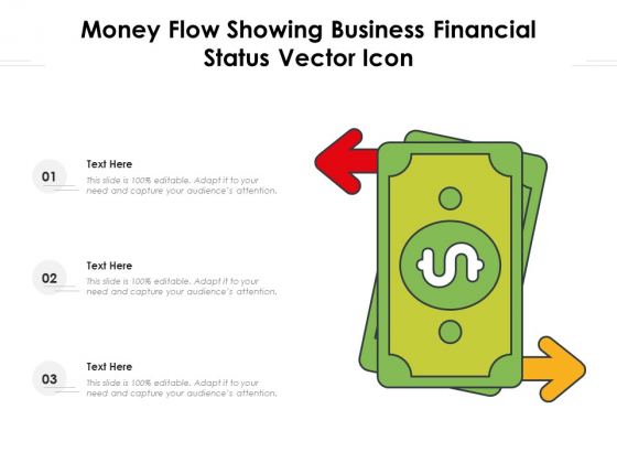 Money Flow Showing Business Financial Status Vector Icon Ppt PowerPoint Presentation Gallery Aids PDF