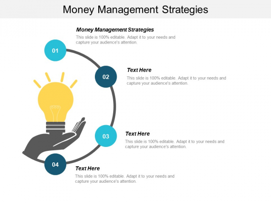 Money Management Strategies Ppt PowerPoint Presentation Gallery Infographic Template Cpb