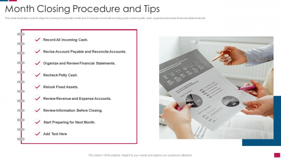 Month Closing Procedure And Tips Ideas PDF