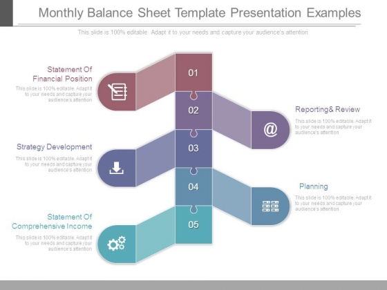Monthly Balance Sheet Template Presentation Examples