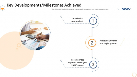 Monthly Company Performance Analysiskey Developments Milestones Achieved Graphics PDF Monthly Company Performance Analysiskey Developments Milestones Achieved Graphics PDF