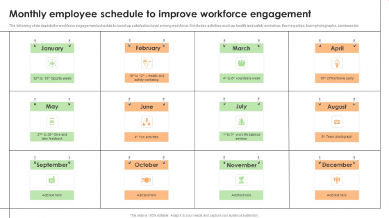 Monthly Employee Schedule To Improve Workforce Engagement Microsoft PDF Monthly Employee Schedule To Improve Workforce Engagement Microsoft PDF
