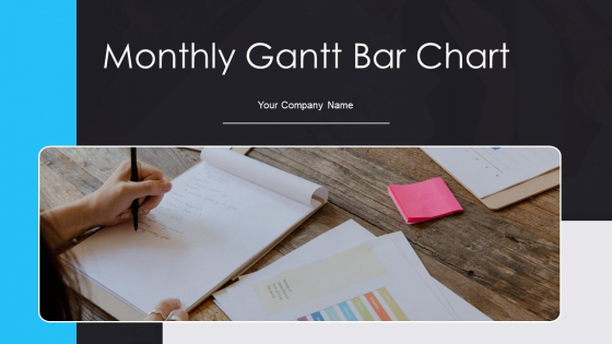 Monthly Gantt Bar Chart Ppt PowerPoint Presentation Complete With Slides