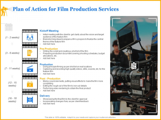 Movie Production Proposal Template Plan Of Action For Film Production Services Information PDF Movie Production Proposal Template Plan Of Action For Film Production Services Information PDF
