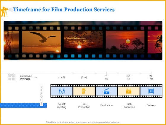 Movie Production Proposal Template Timeframe For Film Production Services Information PDF Movie Production Proposal Template Timeframe For Film Production Services Information PDF
