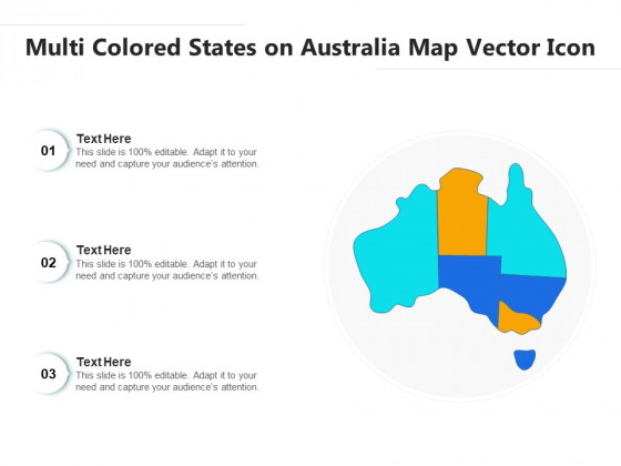 Multi Colored States On Australia Map Vector Icon Ppt PowerPoint Presentation File Ideas PDF