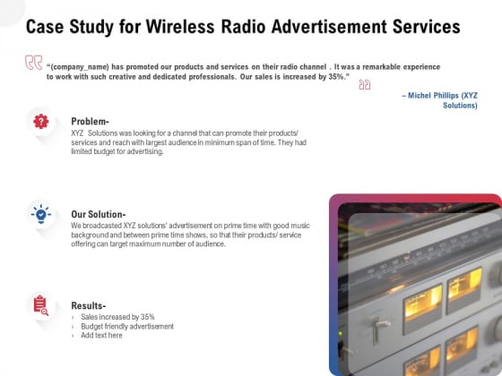 Multi Radio Waves Case Study For Wireless Radio Advertisement Services Ideas PDF Multi Radio Waves Case Study For Wireless Radio Advertisement Services Ideas PDF