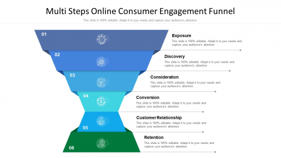 Multi Steps Online Consumer Engagement Funnel Ppt PowerPoint Presentation Gallery Deck PDF Multi Steps Online Consumer Engagement Funnel Ppt PowerPoint Presentation Gallery Deck PDF