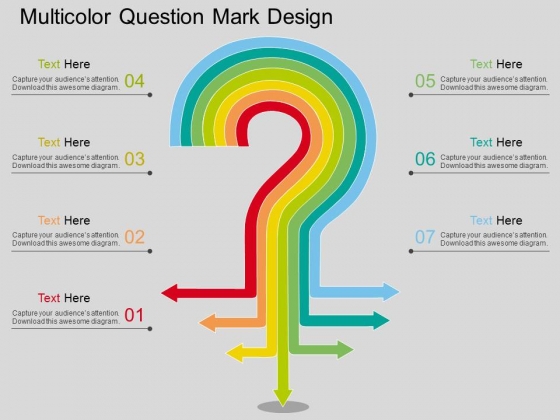 Multicolor Question Mark Design Powerpoint Template Multicolor Question Mark Design Powerpoint Template