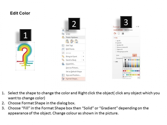 Multicolor Question Mark Design Powerpoint Template 3