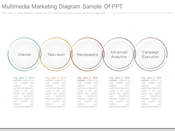 Multimedia Marketing Diagram Sample Of Ppt