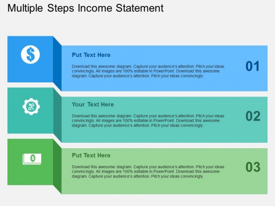 Multiple Steps Income Statement Powerpoint Templates Multiple Steps Income Statement Powerpoint Templates