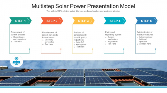 Multistep Solar Power Presentation Model Ppt PowerPoint Presentation Infographic Template Example Topics PDF Multistep Solar Power Presentation Model Ppt PowerPoint Presentation Infographic Template Example Topics PDF