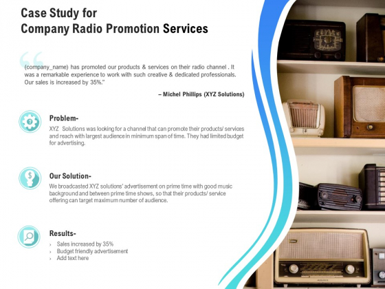 Music Promotion Consultation Case Study For Company Radio Promotion Services Structure PDF Music Promotion Consultation Case Study For Company Radio Promotion Services Structure PDF