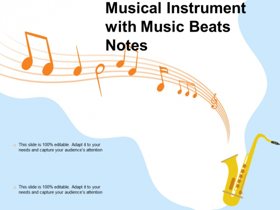 Musical Instrument With Music Beats Notes Ppt PowerPoint Presentation File Outline PDF