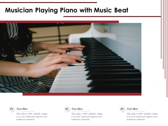 Musician Playing Piano With Music Beat Ppt PowerPoint Presentation File Background Image PDF